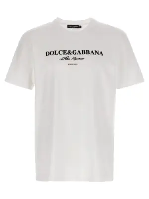Flock print t-shirt DOLCE & GABBANA White/Black