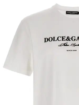 Flock print t-shirt Man DOLCE & GABBANA White/Black