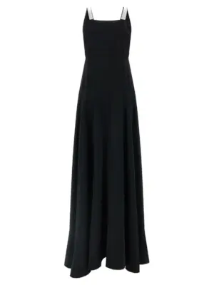 Ruffle dress GB24018BLACK GIOVANNI BEDIN Black