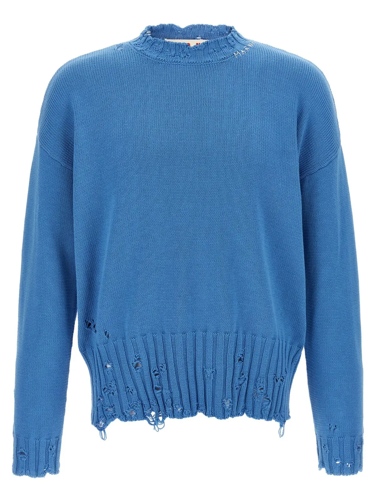 Светр Marni з вишитим логотипом Синій 1 Logo embroidery sweater MARNI Blue
