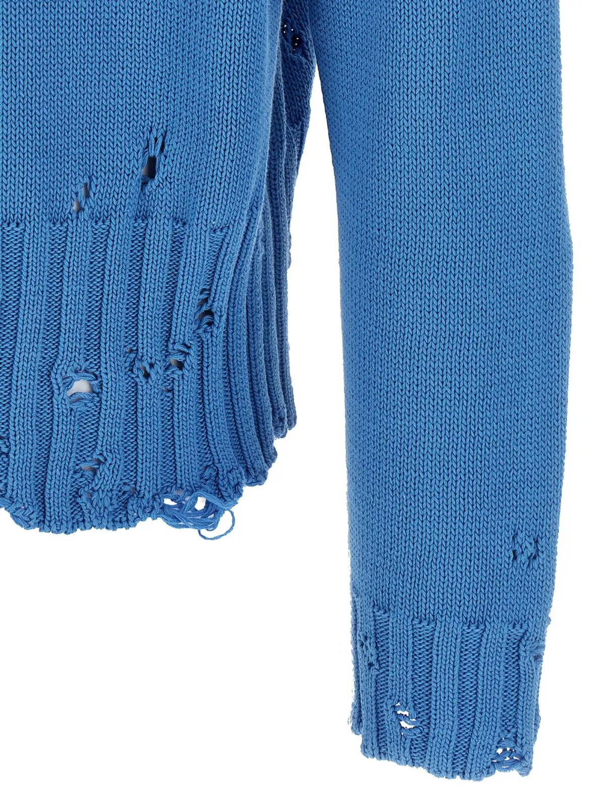 Светр Marni з вишитим логотипом Синій 4 Logo embroidery sweater 100% cotton MARNI Blue