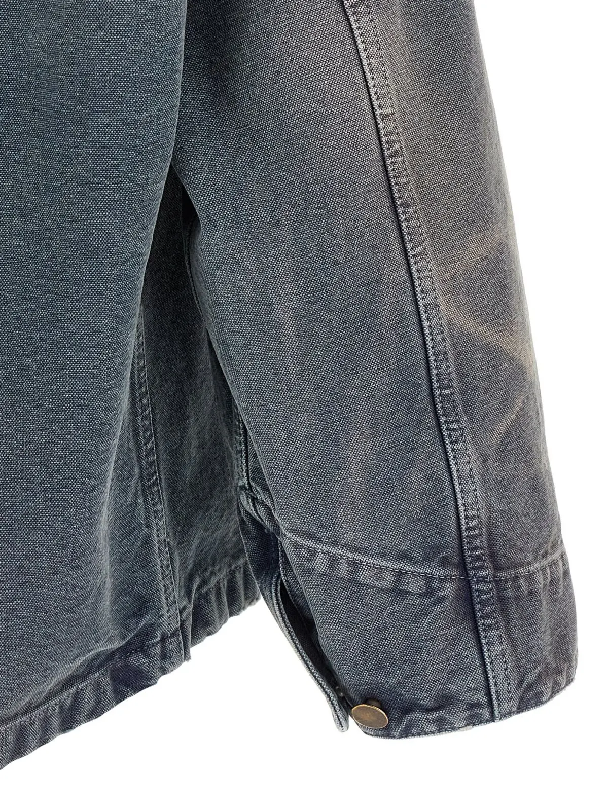 Куртка Prada з потертої канви Синя 5 Blouson canvas distressed Fall Winter 2025/2026 PRADA Blue