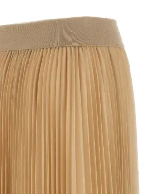 Pleated skirt 100% polyester FABIANA FILIPPI Beige