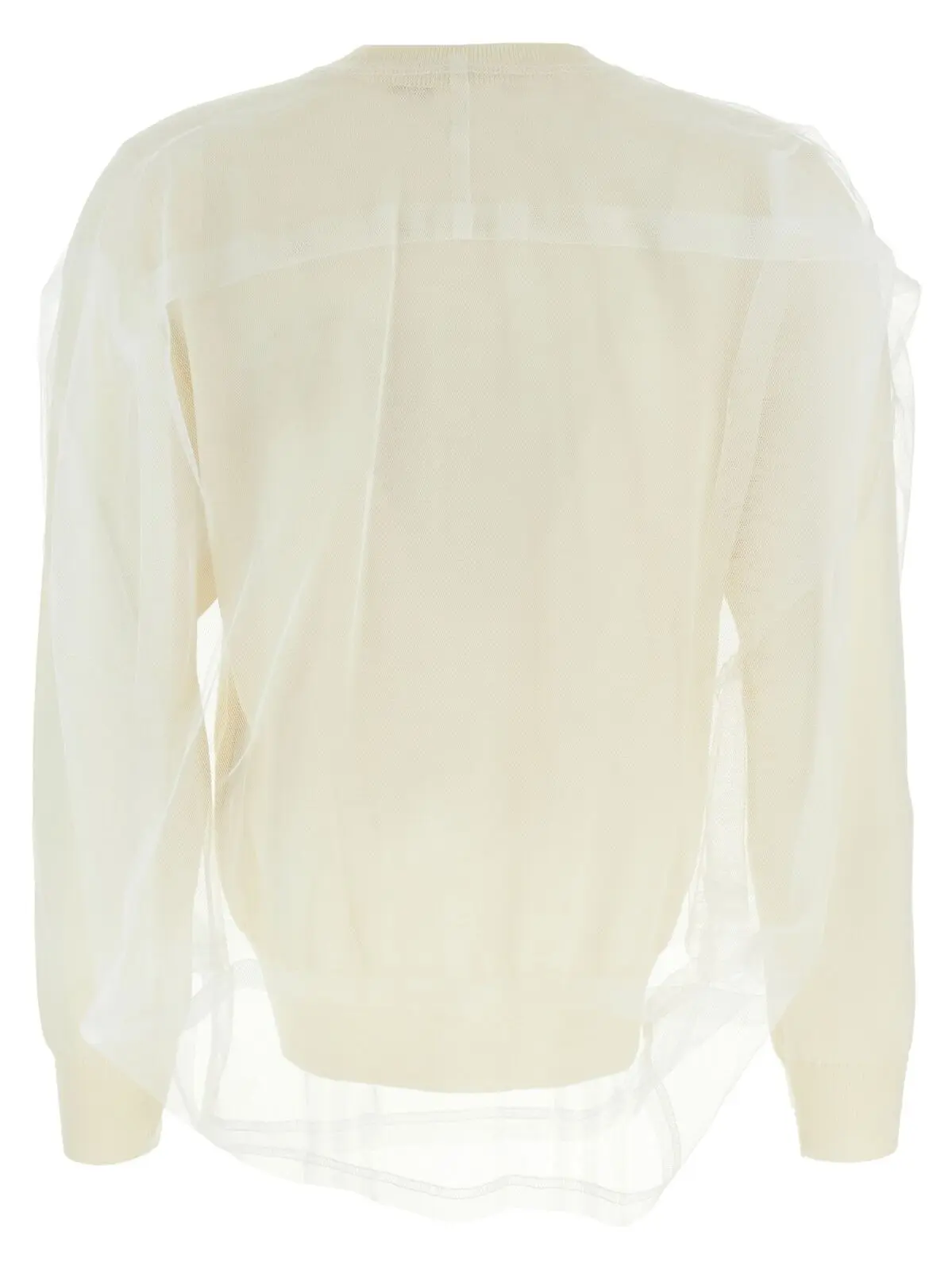 Светр з тюлю Comme Des Garçons Білий 2 Tulle sweater GOB0191 COMME DES GARÇONS White