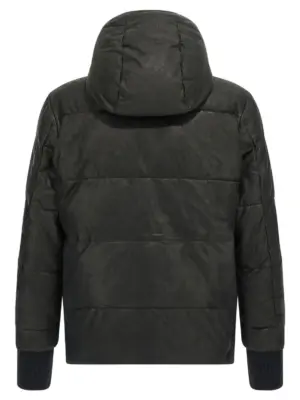 Removable hood down jacket Man GIORGIO BRATO Black