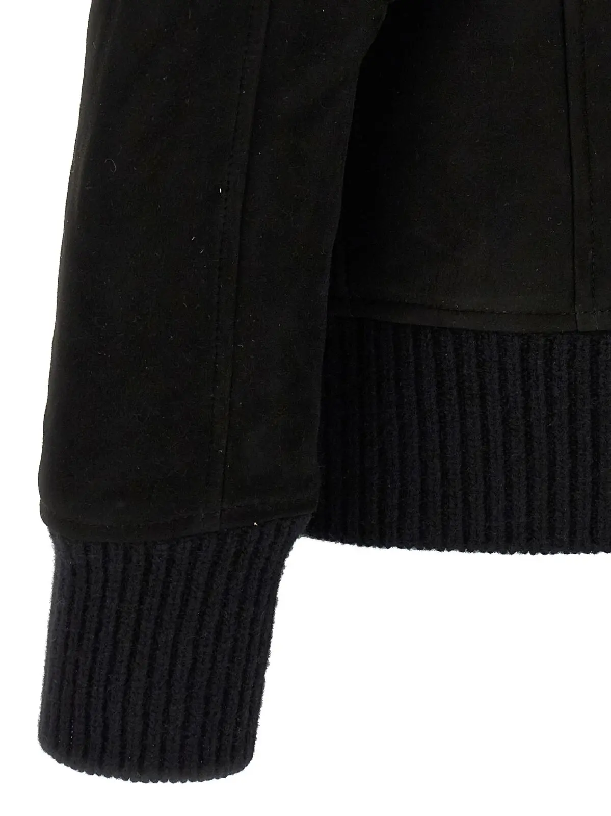 Бомбер Giorgio Brato з овчини Чорний 4 Sheepskin bomber jacket 100% lamb leather (Ovis aries) GIORGIO BRATO Black