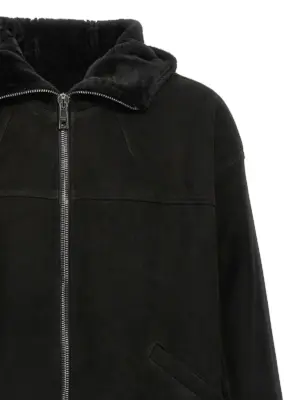 Cotton hooded jacket Man GIORGIO BRATO Black
