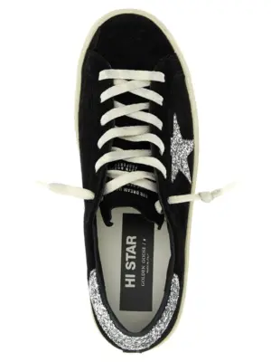 'Hi star classic' sneakers 89% lh 7% polyester 4% cotton GOLDEN GOOSE Black