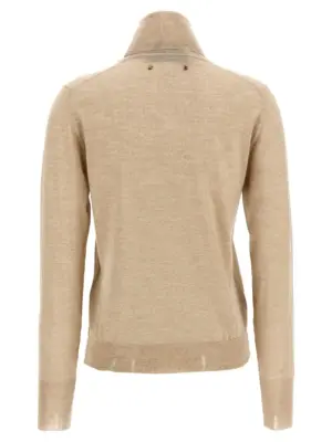 'Dilara' turtleneck sweater GWP00953P0006655515055150 GOLDEN GOOSE Beige