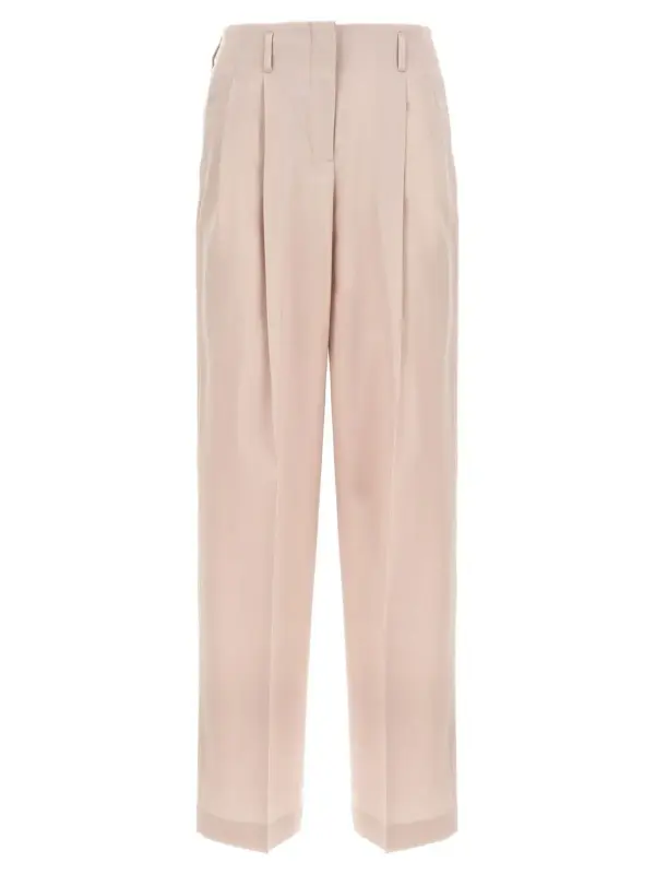 Wool pants GOLDEN GOOSE Pink
