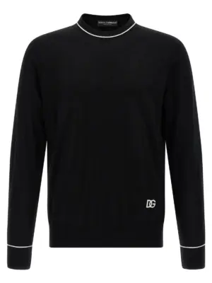Embroidery sweater DOLCE & GABBANA Black