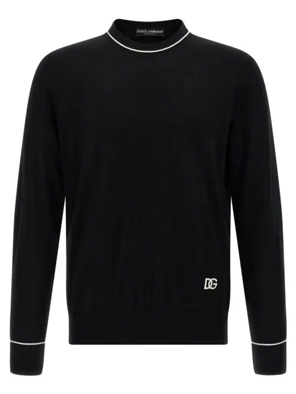 Embroidery sweater DOLCE & GABBANA Black
