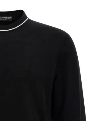 Embroidery sweater Man DOLCE & GABBANA Black