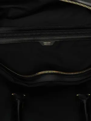 Leather details travel bag 80% polyester