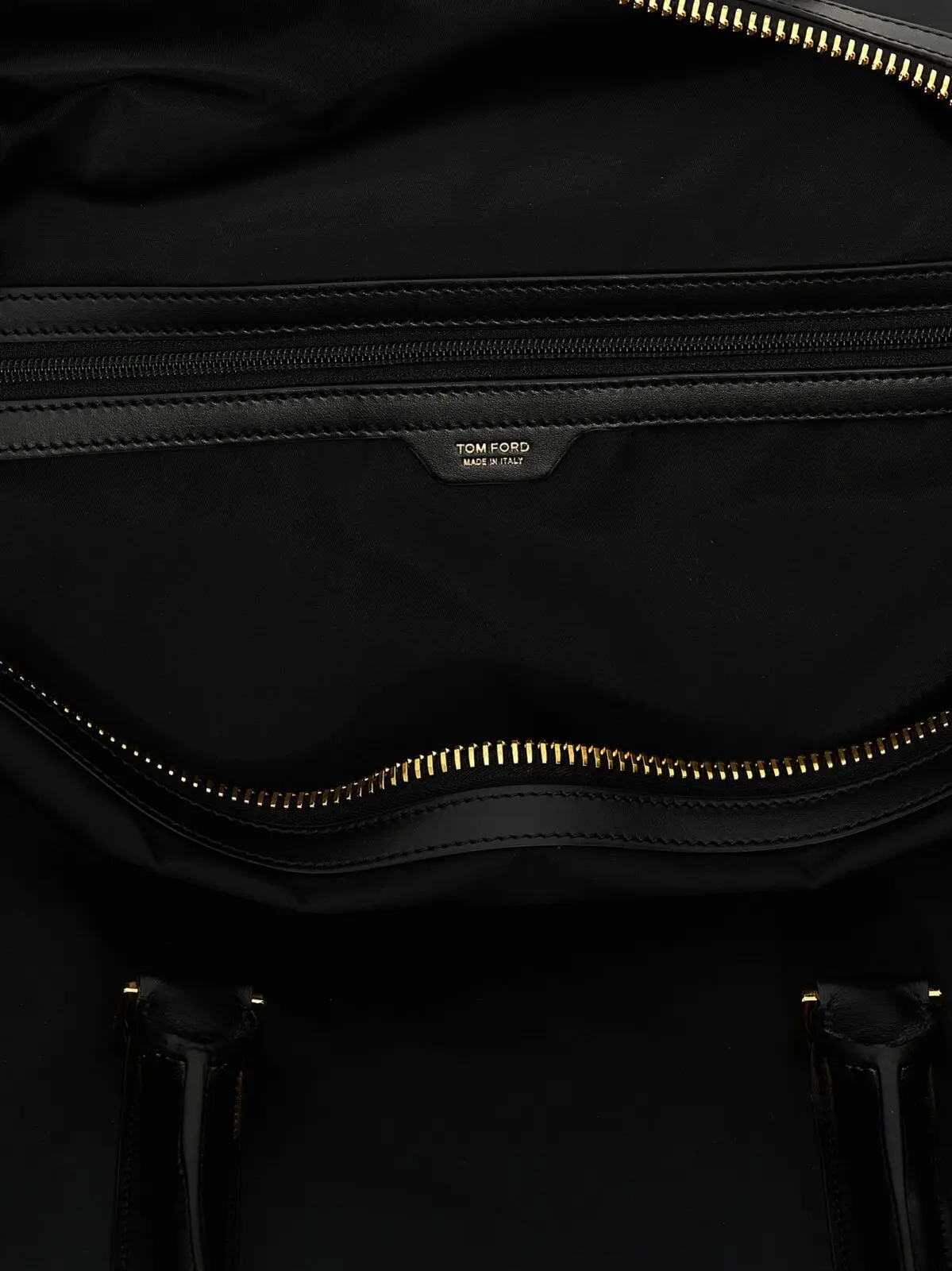 Сумка дорожня Tom Ford Leather details Чорна 4 Leather details travel bag 80% polyester