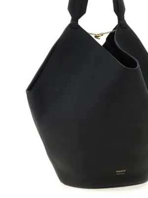'Lotus Small' shopping bag Woman KHAITE Black