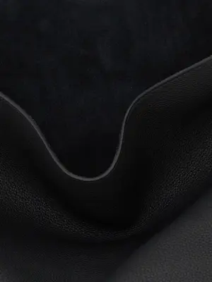 'Lotus Small' shopping bag 100% calfskin leather (Bos Taurus) KHAITE Black