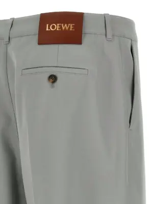 Bermuda Anagram 95% cotton 5% calf leather LOEWE Gray