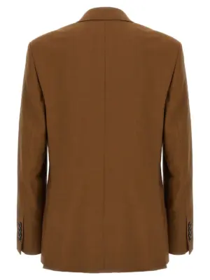 Double-breasted blazer HBV006WV0066216 AMI PARIS Brown