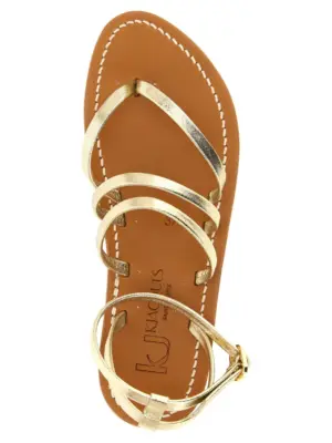 'Hemeree' sandals 100% cow leather (Bos Taurus) K.JACQUES SAINT TROPEZ Gold