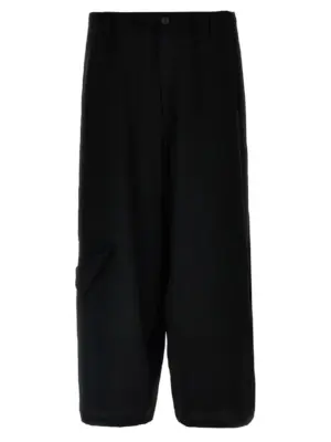 'Ta Tuxedo Cut-Out Detail' pants YOHJI YAMAMOTO Black