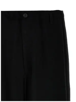 'Ta Tuxedo Cut-Out Detail' pants Man YOHJI YAMAMOTO Black