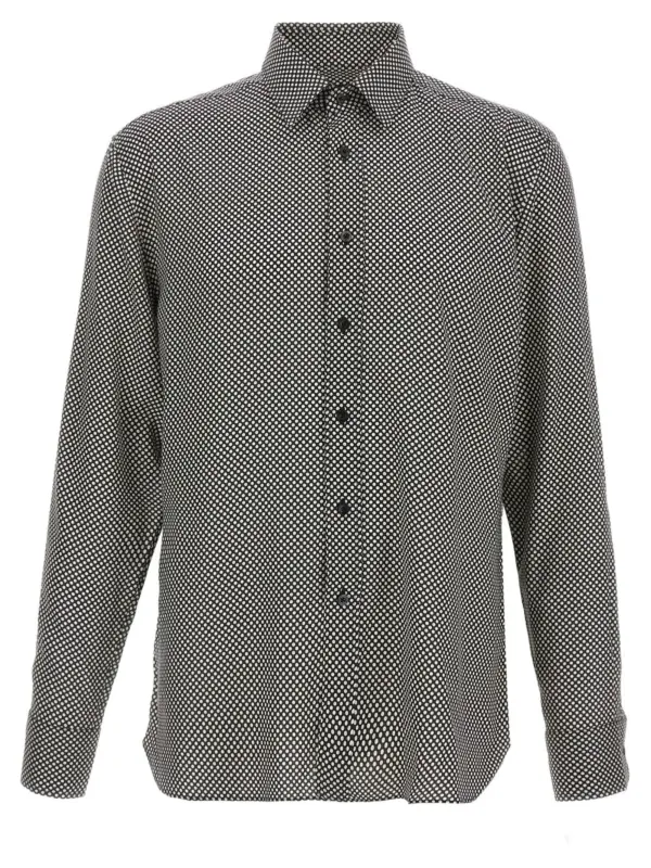 Polka dot shirt TOM FORD White/Black