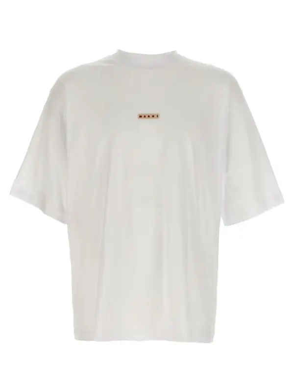 Logo patch t-shirt MARNI White