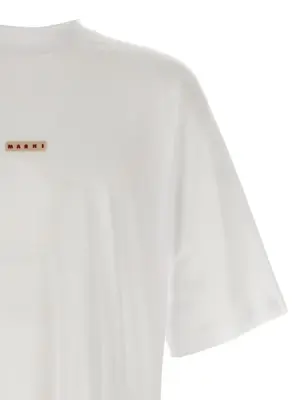 Logo patch t-shirt Man MARNI White