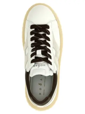 'H-stripes' sneakers 70% mutton 30% calf leather HOGAN Brown