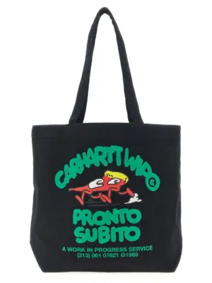 'Canvas Graphic Tote' shopping bag CARHARTT WIP Black