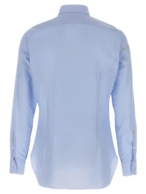 Honeycomb cotton shirt I1U12P0150023U0003 BARBA Light Blue