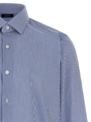 Striped shirt Man BARBA Light Blue