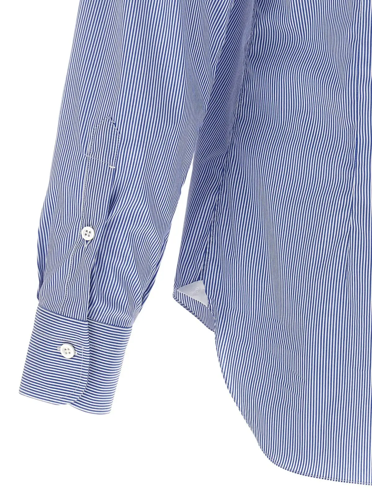 Сорочка Barba у смужку Блакитна 4 Striped shirt 75% cotton 22% polyamide 3% elastane BARBA Light Blue