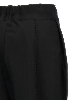 'Champagne' pants 50% cotton 47% nylon 3% polyurethane ISSEY MIYAKE Black