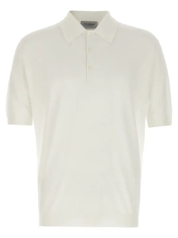'Isis' polo shirt JOHN SMEDLEY White