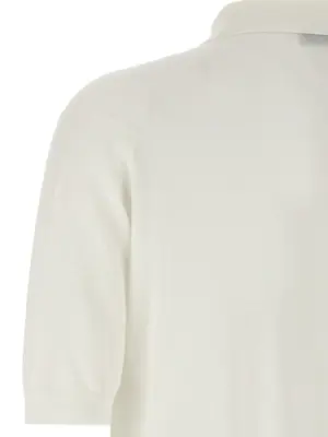 'Isis' polo shirt 100% cotton JOHN SMEDLEY White