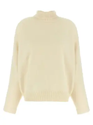 High neck sweater JIL SANDER White