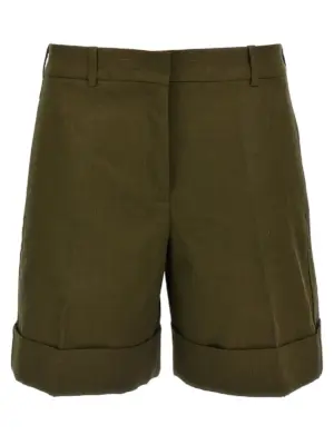 Linen bermuda shorts JIL SANDER Green