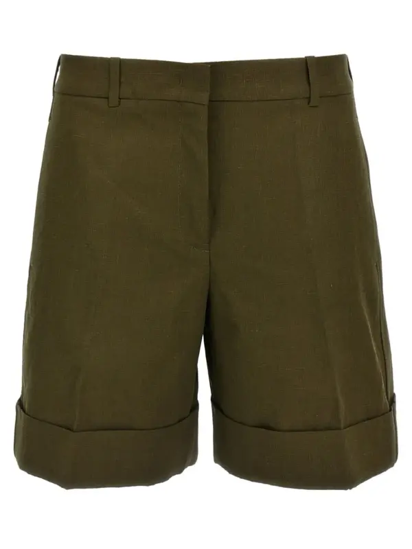 Linen bermuda shorts JIL SANDER Green
