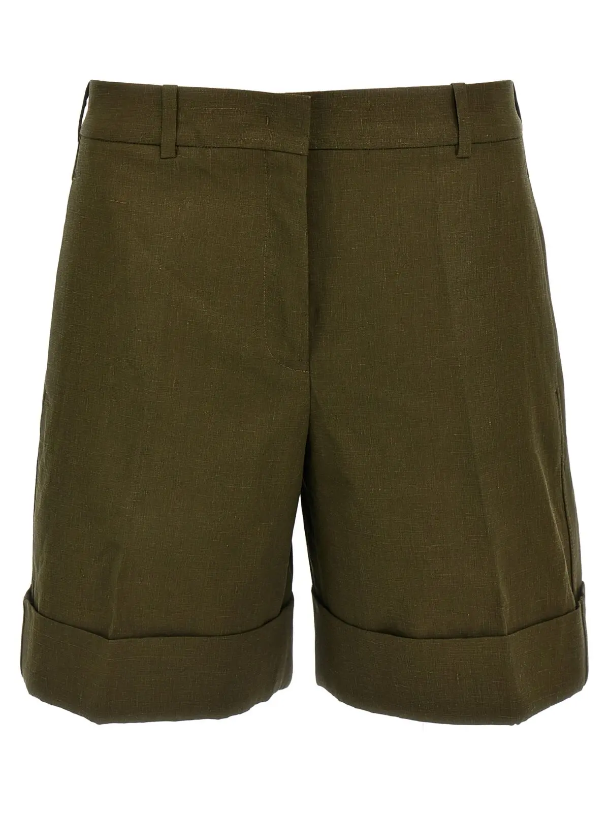 Бермуди Jil Sander Linen Зелені 1 Linen bermuda shorts JIL SANDER Green