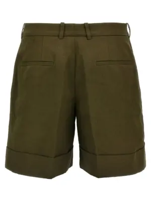 Linen bermuda shorts J02KA0323J60001307 JIL SANDER Green