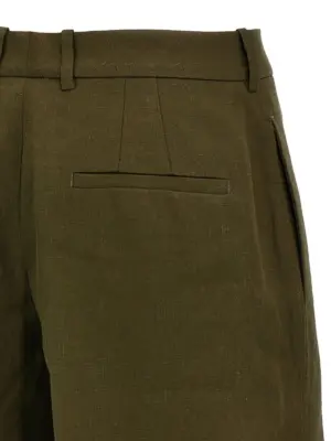 Linen bermuda shorts 100% linen JIL SANDER Green