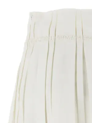 Midi skirt 100% linen JIL SANDER White