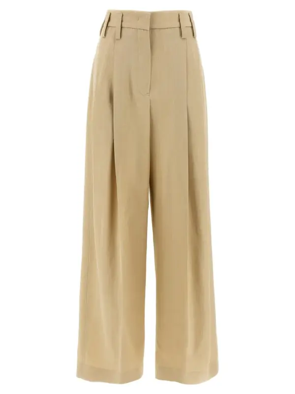'100 AW 36' pants JIL SANDER Beige