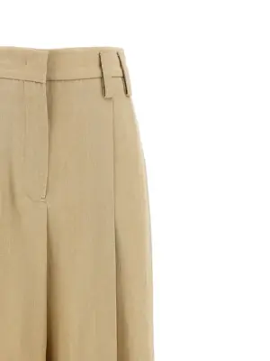 '100 AW 36' pants Woman JIL SANDER Beige