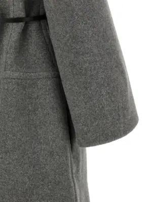 '02' coat 100% virgin wool JIL SANDER Gray
