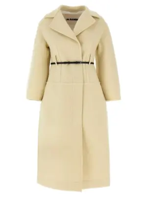 '02' coat JIL SANDER White