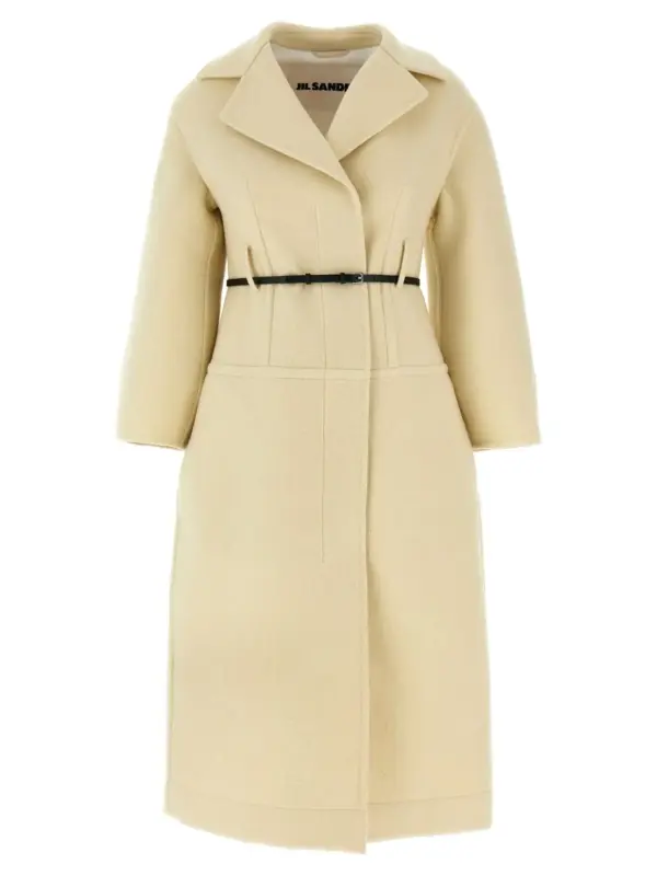 '02' coat JIL SANDER White