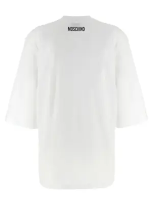 Front print t-shirt J071555411001 MOSCHINO White